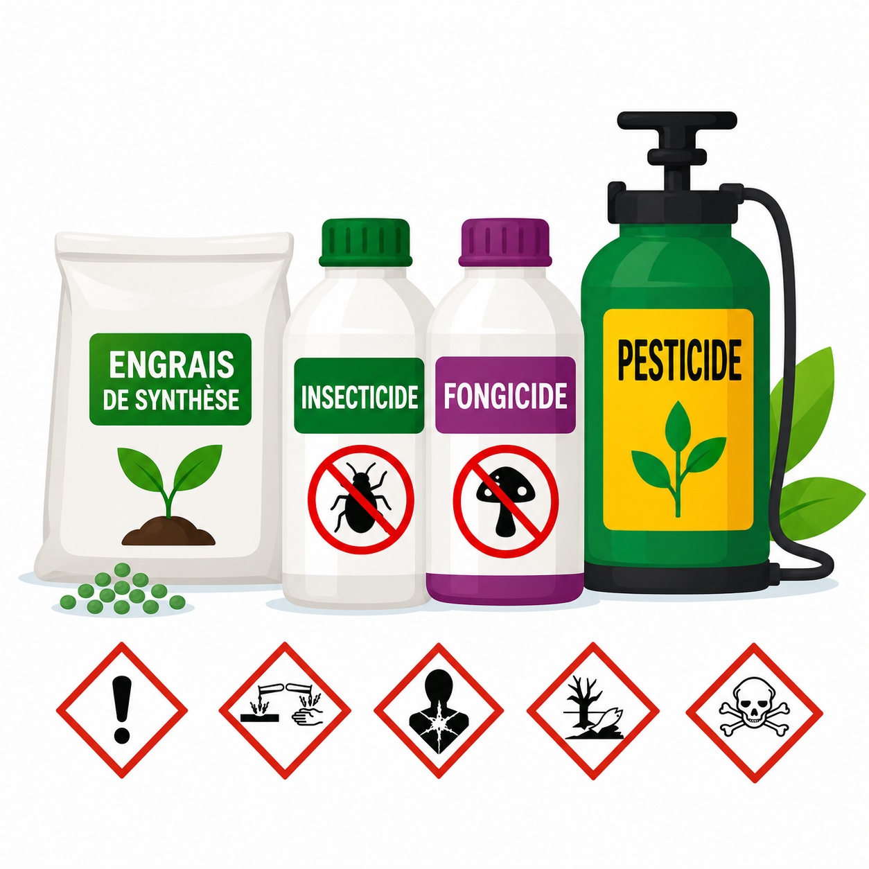 Absence d'engrais de synthèse, insecticides, pesticides et fongicides chimiques
